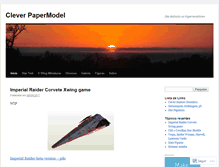 Tablet Screenshot of cleverpapermodel.com